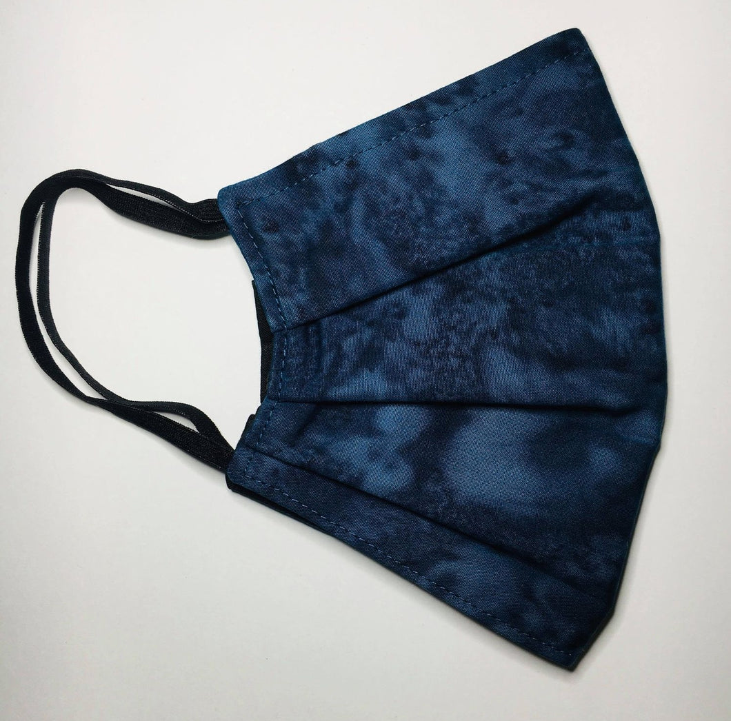 Denim Tie Dyed 3 Layered Cotton Mask