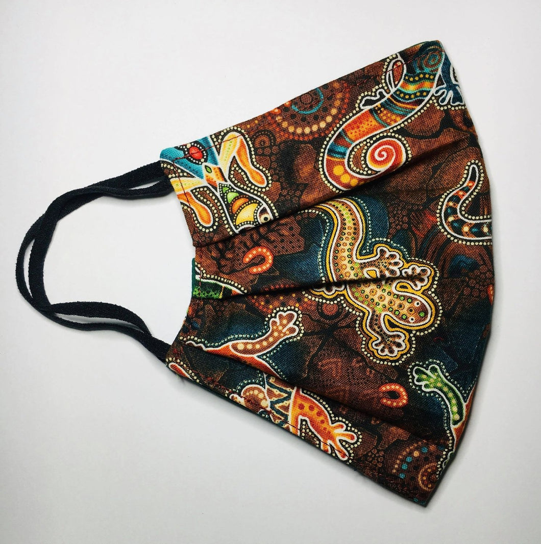 Goanna Indigenous 3 Layered Cotton Mask