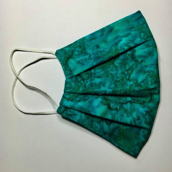 Green Turquoise 3 Layered Cotton Mask