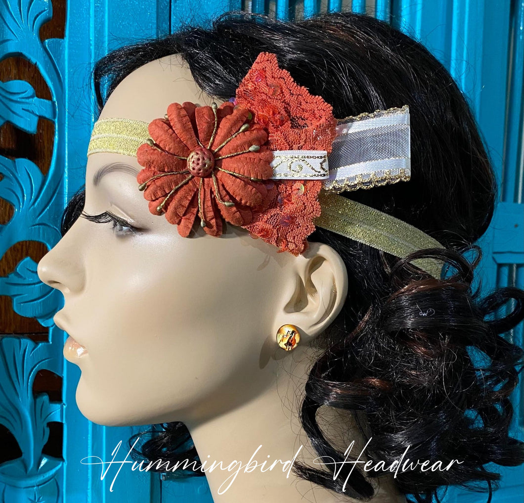 Rusty Floral Headwear