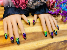 Load image into Gallery viewer, Neon Smoke Press On Nails - Custom Order
